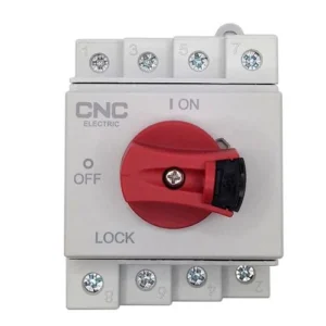 4-Pole DC Isolator – DIN Rail Mounted Switch