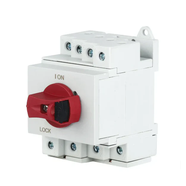 4-Pole DC Isolator – DIN Rail Mounted Switch