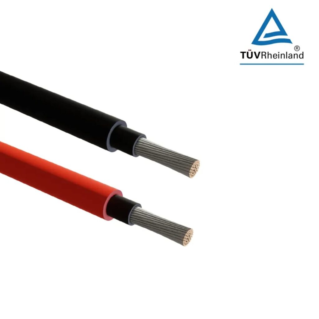 LEADER 90 Meters/Roll 4MM 1500V Positive and Negative PV Solar Cable TUV Certification Black and Red Color Photovoltaic Cables