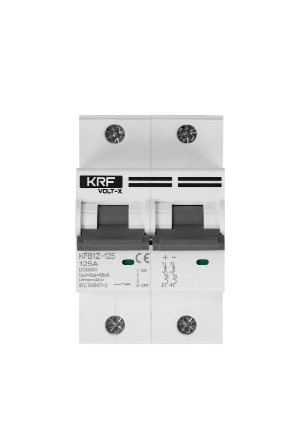 2 Pole 125A 600V DC MCB – 125A