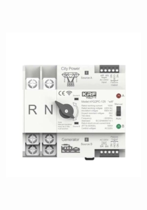 Din Rail 2P WIFI ATS Dual Power Automatic Transfer Switch  125A