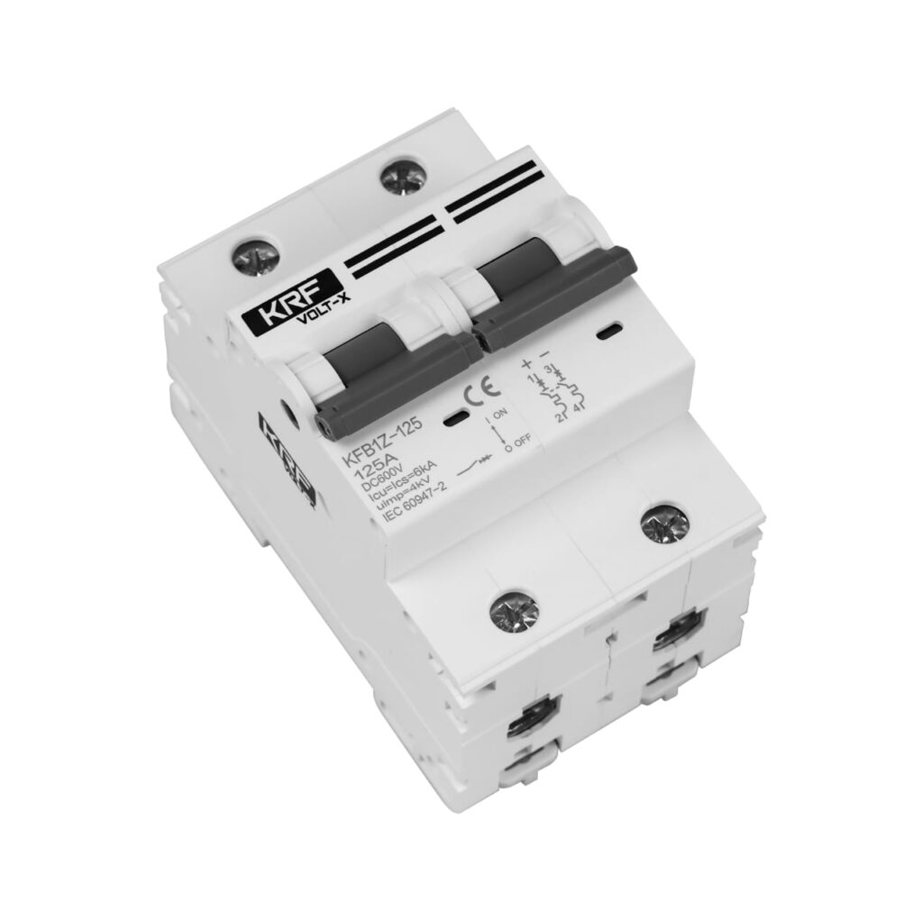 2 Pole 125A 600V DC MCB – 125A